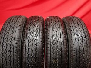 中古タイヤ 145/80R12 80/78N 4本セット ブリヂストン K370 BRIDGESTONE K370 9.5分山★n12 エブリィ NV100 クリッパー ミニキャブ