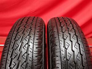 中古タイヤ 145/80R12 80/78N 2本セット ブリヂストン K370 BRIDGESTONE K370 9.0分山★n12 エブリィ NV100 クリッパー ミニキャブ