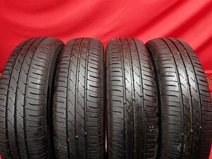 中古タイヤ 155/80R13 79S 4本セット トーヨー ナノエナジー 3 プラス TOYO NANOENERGY 3 PLUS 9.5分山★n13 パッソ ブーン ヴィッツ Kei