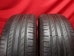 中古タイヤ 225/45R18 91Y 2本セット コンチネンタル コンチ スポーツコンタクト 5 SSR CONTINENTAL ContiSportContact 5 SSR 7.0分山★n18