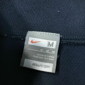 《良品◎》NIKE ナイキ★ワンポイント*半袖*ハーフジップ＊プルオーバーシャツ*ゴルフ*スポーツ*カットソー*ネイビー*サイズM(MS2783)◆S60の画像5