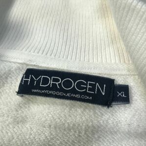 《良品◎》HYDROGEN ハイドロゲン★イタリア製*ダメージ加工*スカル*トラックジャケット*ホワイト*サイズXL(MA6275)◆S80の画像4