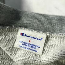 《良品◎》Champion チャンピオン★ワンポイント*スウェットカーディガン*グレー*サイズL(MA6311)◆S60_画像4