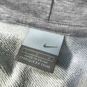 《良品◎》NIKE ナイキ★ワンポイント*フーデットジップアップパーカー*グレー*サイズL(LA1822)◆S60の画像4