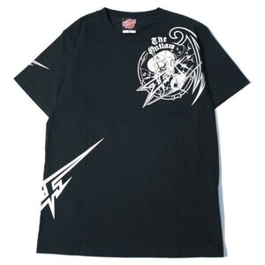 《良品◎》ZERO FIGHTER ゼロファイター★ドクロデザイン*半袖Tシャツ*ブラック*サイズS(MS1478)◆S60