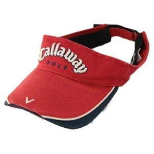 { рекомендация *}Callaway Callaway * козырек * колпак * шляпа * Golf * спорт * красный * размер FREE(AC570)*S60