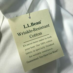 《良品◎》L.L.Bean エルエルビーン★コットン*ボタンダウンシャツ*ホワイト*サイズ17-37(MA6220)◆S60の画像7