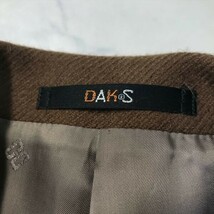 《良品◎》DAKS ダックス★レトロ*ウールテーラードジャケット*ブレザー*キャメル*サイズ7AR(LW1149)◆S80_画像5