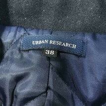 《良品◎》URBAN RESEARCH アーバンリサーチ★メルトンピーコート*ジャケット*ブラック*サイズ38(MW2859)◆S80_画像5