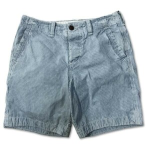 《良品◎》Abercrombie&Fitch アバクロンビー&フィッチ★ヒッコリーストライプ*ショートパンツ*ネイビー/ホワイト*サイズ30(MS2655)◆S60