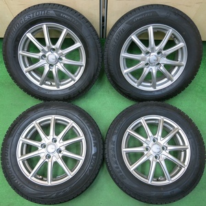 *送料無料* バリ溝！22年！キレイ！8.5分★スタッドレス 185/65R15 ブリヂストン VRX2 SIBILLA NEXT GS-5 シビラ PCD100/4H★4032709イス