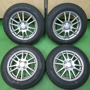 *送料無料* バリ溝！20年！キレイ！9分★スタッドレス 165/70R14 グッドイヤー アイスナビ6 VELVA ヴェルヴァ PCD100/4H★4032710イス