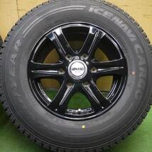 *送料無料* バリ溝綺麗9.5分★ハイエース等 195/80R15 スタッドレス グッドイヤーアイスナビカーゴ D.O.S. SJ-T6 PCD139.7/6H★4032711Hス_画像3