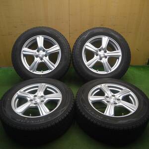 *送料無料* バリ溝！キレイ！9.5分★スタッドレス 225/65R17 ダンロップ ウインターマックス SJ8 VIOLENTO PCD114.3/5H★4031508Hス