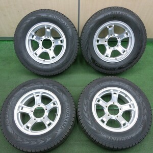 *送料無料* バリ溝！キレイ！9.5分★ジムニー等 KEELER 195/80R15 スタッドレス ヨコハマ アイスガード G075 PCD139.7/5H★4040307TNス