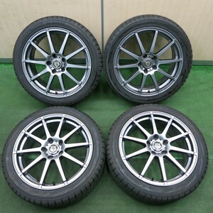 *送料無料* バリ溝！22年！9.5分★スタッドレス 225/45R18 ヨコハマ アイスガード iG70 社外 アルミ 18インチ PCD114.3/5H★4040905TNス