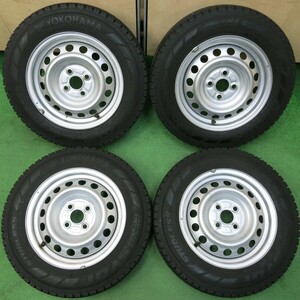 *送料無料* バリ溝！キレイ！9分★プロボックス 等 155/80R14 88/86N スタッドレス ヨコハマ SY01 スチール PCD100/4H★4040904イス