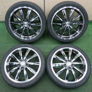 *送料無料* 4本価格★LEONIS CX weds 225/40R18 ピレリ ドラゴン スポーツ TM レオニス 18インチ PCD114.3/5H★4041708TNノ