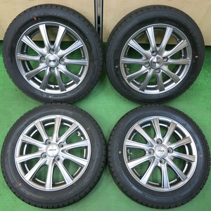 *送料無料* バリ溝！キレイ！9.5分★スタッドレス 155/65R14 グッドイヤー アイスナビ ZEA2 D.O.S. DOS 14インチ PCD100/4H★4041903イス