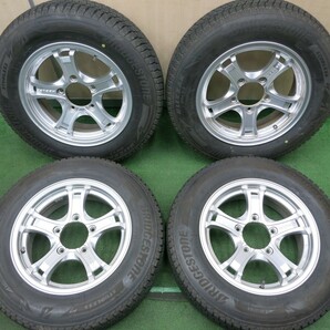 *送料無料* バリ溝！綺麗！9.5分★ジムニー 等 KEELER 175/80R16 スタッドレス ブリヂストン ブリザック DM-V3 PCD139.7/5H★4042002NJスの画像1