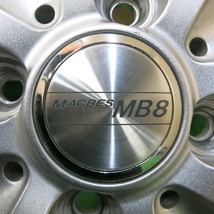 *送料無料* バリ溝 22年 綺麗 ほぼ10分★スタッドレス 155/65R14 ダンロップ ウインターマックス WM02 MACBES MB8 PCD100/4H★4042504イス_画像6