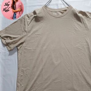 CREMIEUX クレミュ メンズ 半袖 プリント ヴィンテージ 刺繍 ワンポイントロゴ Tシャツ 半袖Tシャツ ベージュ XL 90's 古着 #MA0445