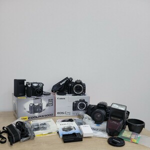 キャノン Canon EOS　kiss MINOLTA ミノルタ　α　アルファ　807 si Nikon ニコン　COOLPIX 5000 クールピクス　フル　セット　デジカメ　