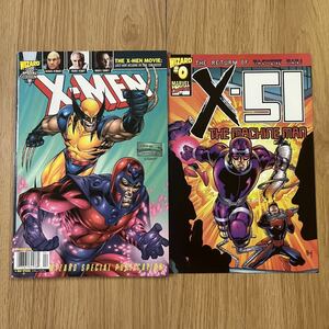 X-Men Wizard Special 1999 + X-51 #0 アメコミリーフ Magazine Marvel Comics マーベルコミックス Wolverine ウルヴァリン 雑誌 英語 洋書