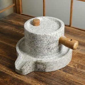 石臼 碾き臼 挽き臼 茶器 茶道具 Ap0408の画像1