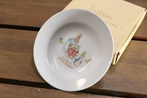 非売品 PETER RABBIT ピーターラビット オリジナル ディーププレート 直径15.5cm 小皿 プレート 洋食器 箱付き Fe0301