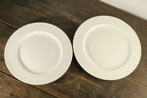 ☆シンプルなプレート セット Wilmax ENGLAND 25.5㎝ 28㎝ 2枚 ホワイト 白 プレート 大皿 洋食器 Jan0410
