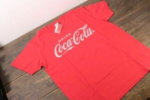 ☆①未使用 タグ付き コカ・コーラ Coca-Cola Tシャツ Mサイズ 半袖 レディース レッド 綿 ライフスタイル 衣類 服 AP1310