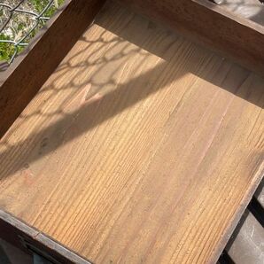 ④古道具 古い家具 引出 2点 木製 小物入れ 木箱 プランター ディスプレイ 昭和レトロ ビンテージ アンティーク AP1304の画像6