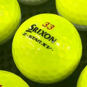 [D0D-02C] SRIXON Z-STAR XV DIVIDE 2023年モデル イエロー 20球 スリクソン ゼットスター ツートンカラー ロストボールの画像2