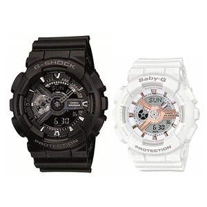 カシオ 防水 ペアウォッチ G-SHOCK×BABY-G ジーショック×ベビージー 黒 白 GA-110-1BJFBA-110RG-7A 腕時計 プレゼント 誕生日プレゼント