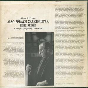 A00536670/LP/フリッツ・ライナー「Strauss / Also Sprach Zarathustra」の画像2