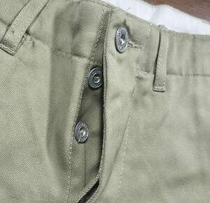  dead stock Vintage U.S.ARMY M-41 KHAKI 41 khaki metal chino40s metal chinos metal bo beige chinos super ultra rare 