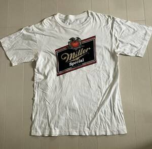 【80s〜90s】ミラー　ビール　ヴィンテージ　Tシャツ　白