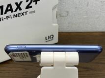 I★ 通電品 ポケットwifi au KDDI w06 Speed wifi NEXT UQ WIMAX2+ 青黒 利用制限〇 WiーFi_画像6