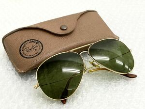 ! RayBan RayBan aviator metal frame Teardrop case Vintage sunglasses ①