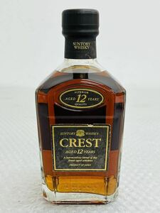 I♪ 古酒 未開栓 SUNTORY WHISKY CREST 12年 サントリー クレスト AGED 12 YEARS ジャパニーズ ウイスキー 旧 角瓶 750ml 43％ 