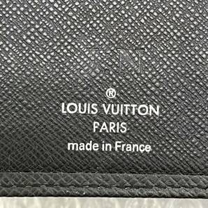 I♪ ルイヴィトン LV LOUIS VUITTON タイガ 二つ折財布 コンパクト 財布 ポルトビエ3ヴォレ アルドワーズ 黒 M30422 の画像7