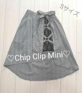 Chip Clip Mini　アシンメトリーチェックスカート