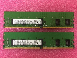 ★即決★ 計16GB hynix PC4-2666V (DDR4 21300) ECC RDIMM 8GB x2｜HMA81GR7AFR8N-VK T3 AD