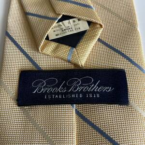 ブルックスブラザーズ(Brooks Brothers) ベージュ紺ストライプネクタイ