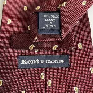 kent (ケント)× 「TRADITIONALトラディショナル」 赤涙ドットネクタイ