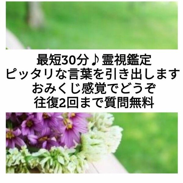 2名様限定ワンコイン！最速30分霊感鑑定＊ピッタリな言葉を引き出します おみくじ感覚でどうぞ♪往復2回まで質問無料