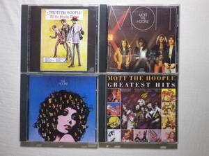 『Mott The Hoople アルバム4枚セット』(All The Young Dudes,Mott,The Hoople,Greatest Hits,70's,Ian Hunter,グラム・ロック)