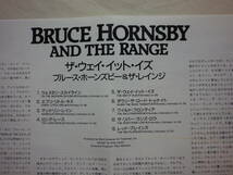 『Bruce Hornsby ＆ The Range/The Way It Is(1986)』(1986年発売,R32P-1079,廃盤,国内盤帯付,歌詞付,Mandolin Rain,Every Little Kiss)_画像5