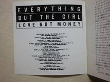 『Everything But The Girl/Love Not Money(1985)』(1991年発売,TFCK-88822,2nd,廃盤,国内盤帯付,歌詞対訳付,Angel,UK,ネオアコ)_画像5